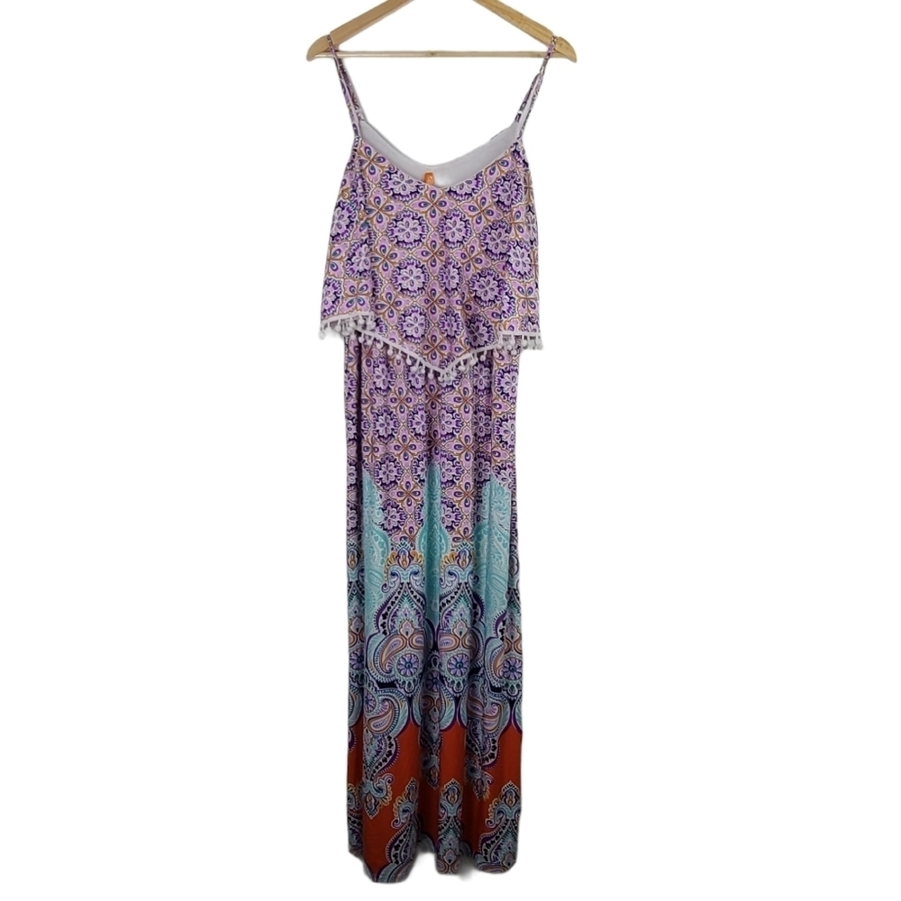 MAGIC Multicolored Maxi Dress Large